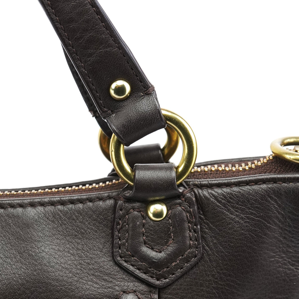 Brown Leather Soho 2-Way Bag