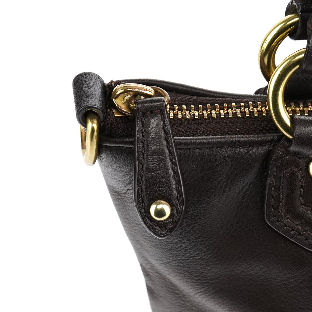 Brown Leather Soho 2-Way Bag