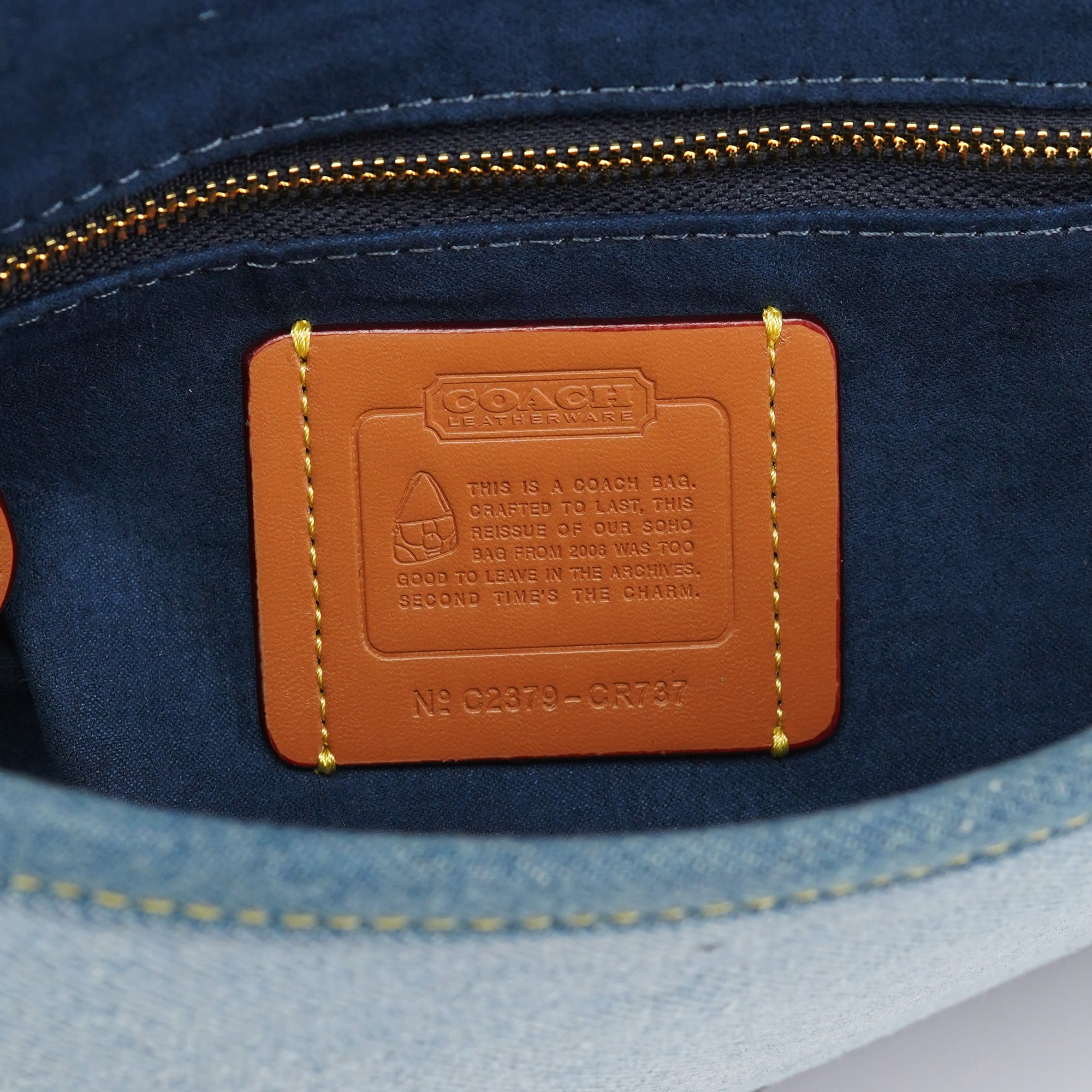 CR737 Denim Soho Shoulder. Bag