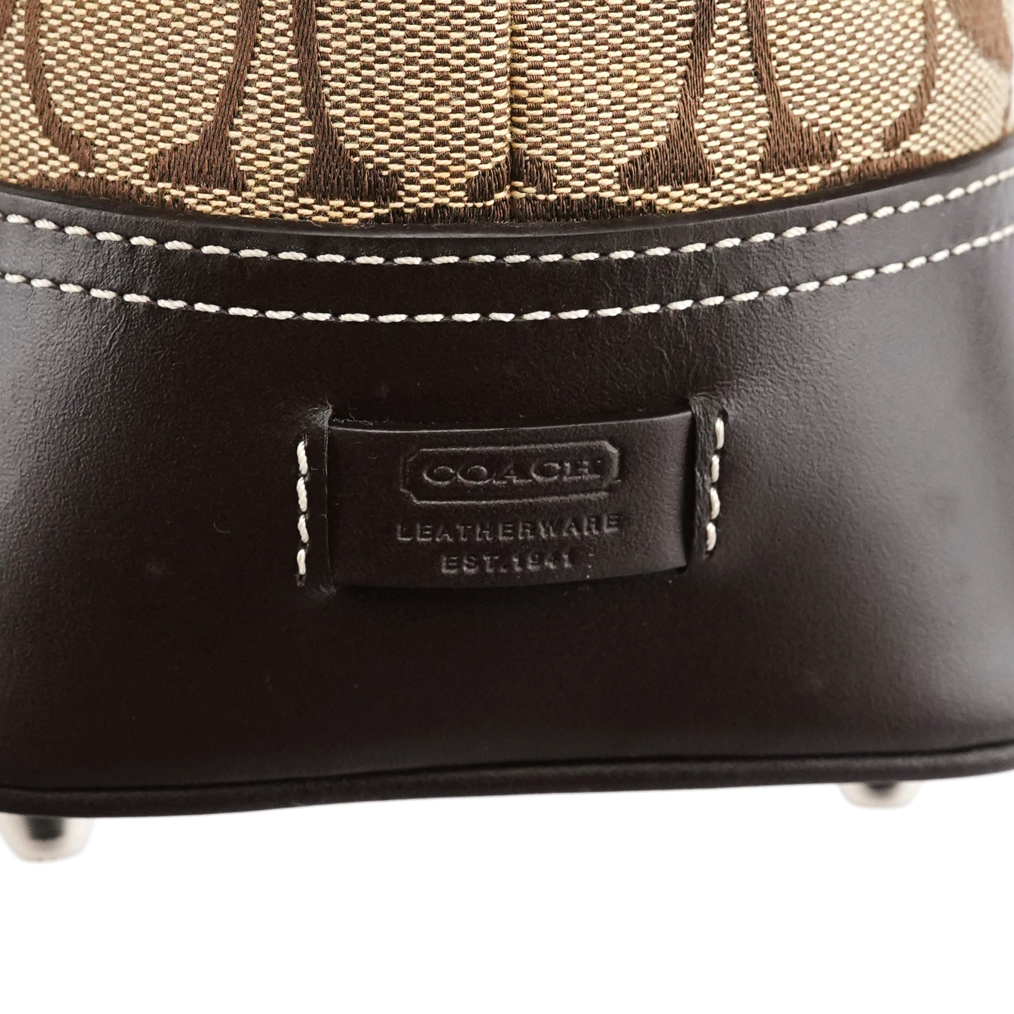 F06366 Beige Brown Signature Soho Tote Bag