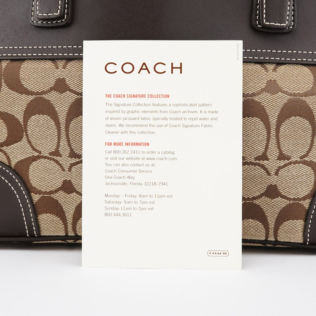 F06366 Beige Brown Signature Soho Tote Bag
