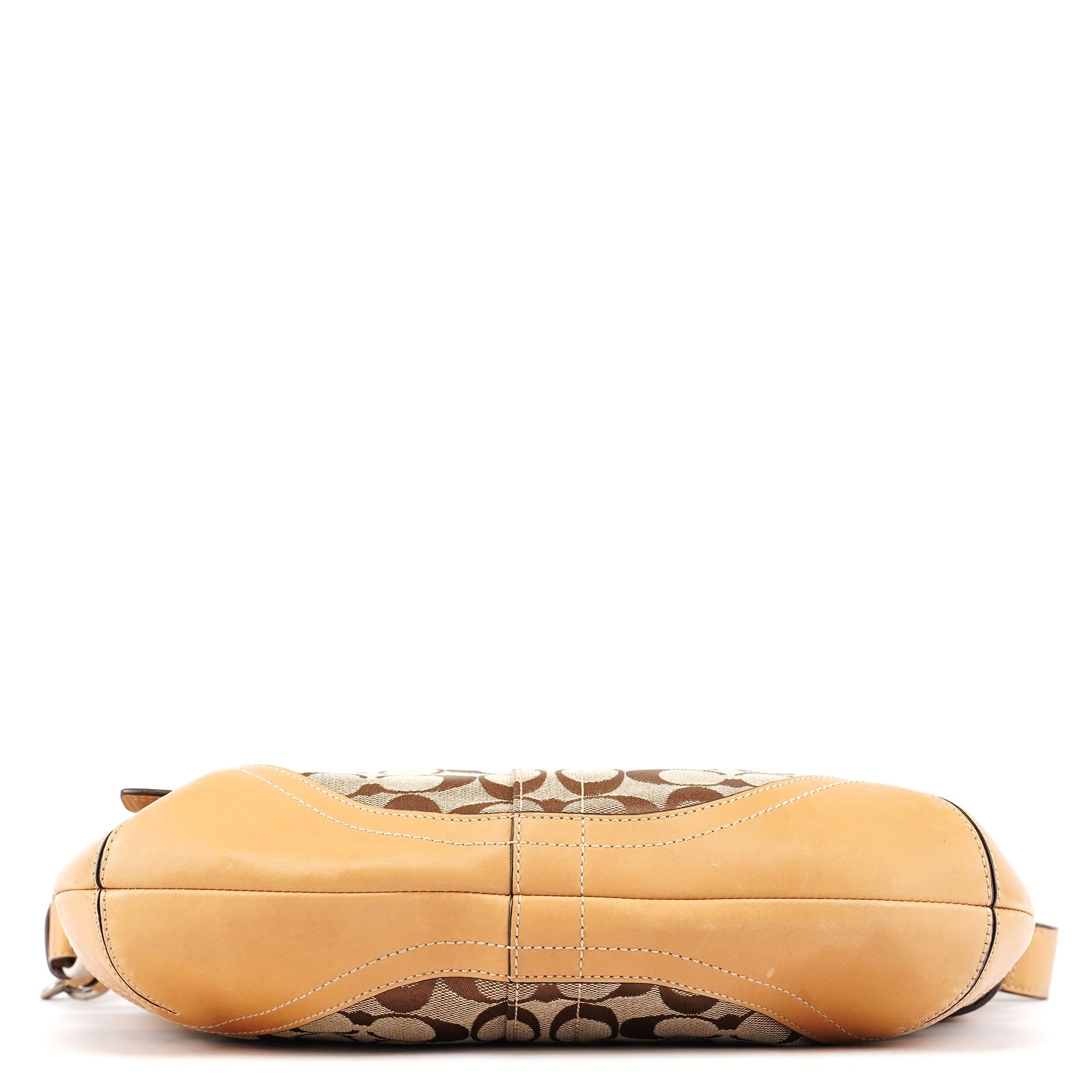 F07077 Beige Tan Signature Canvas Soho 2-Way Bag