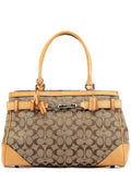 F08K07 Beige Tan Signature Hampton Tote Bag