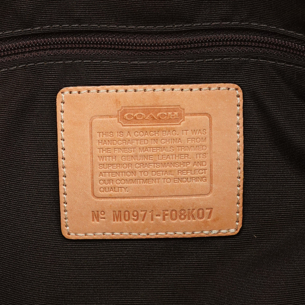 F08K07 Beige Tan Signature Tote Bag