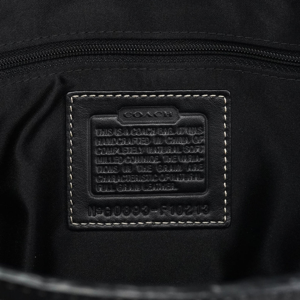 F10213 Black Pebbled Leather Hamptons Tote Bag