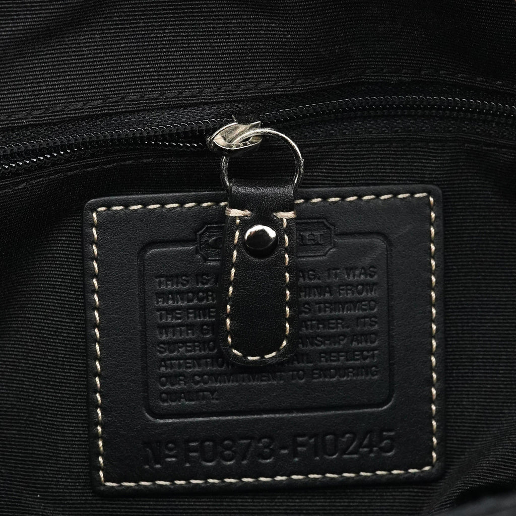 F10245 Black Signature Hamptons Tote Bag