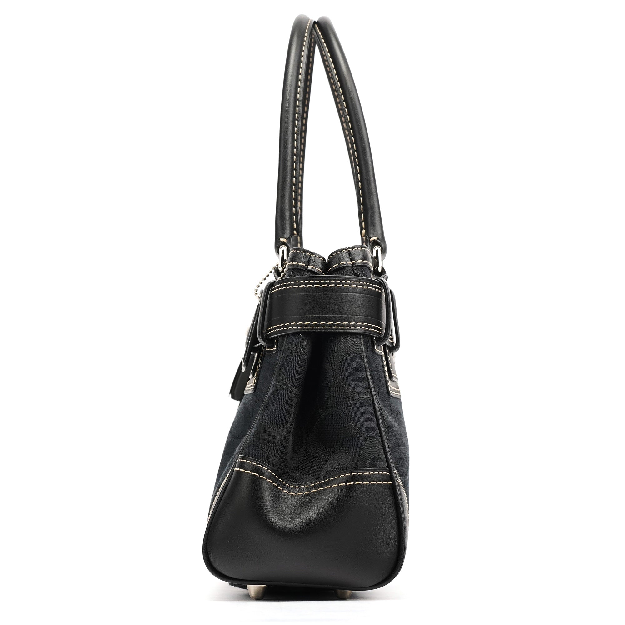 F10245 Black Signature Hamptons Tote Bag
