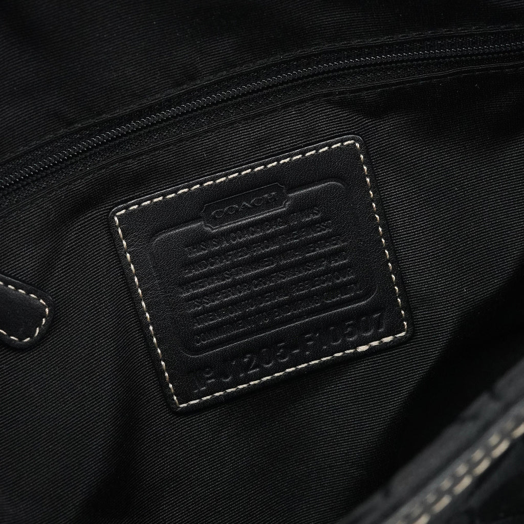 F10507 Black Signature Canvas Hampton Tote Bag