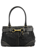 F10507 Black Signature Canvas Hampton Tote Bag
