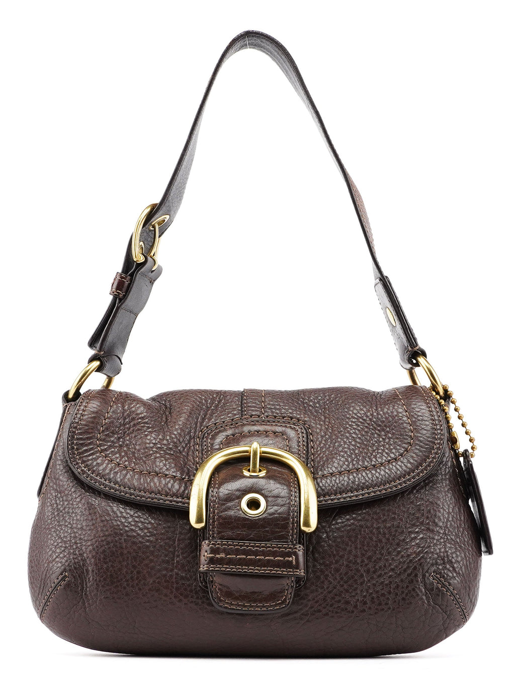 F11840 Brown Leather Soho Shoulder Bag