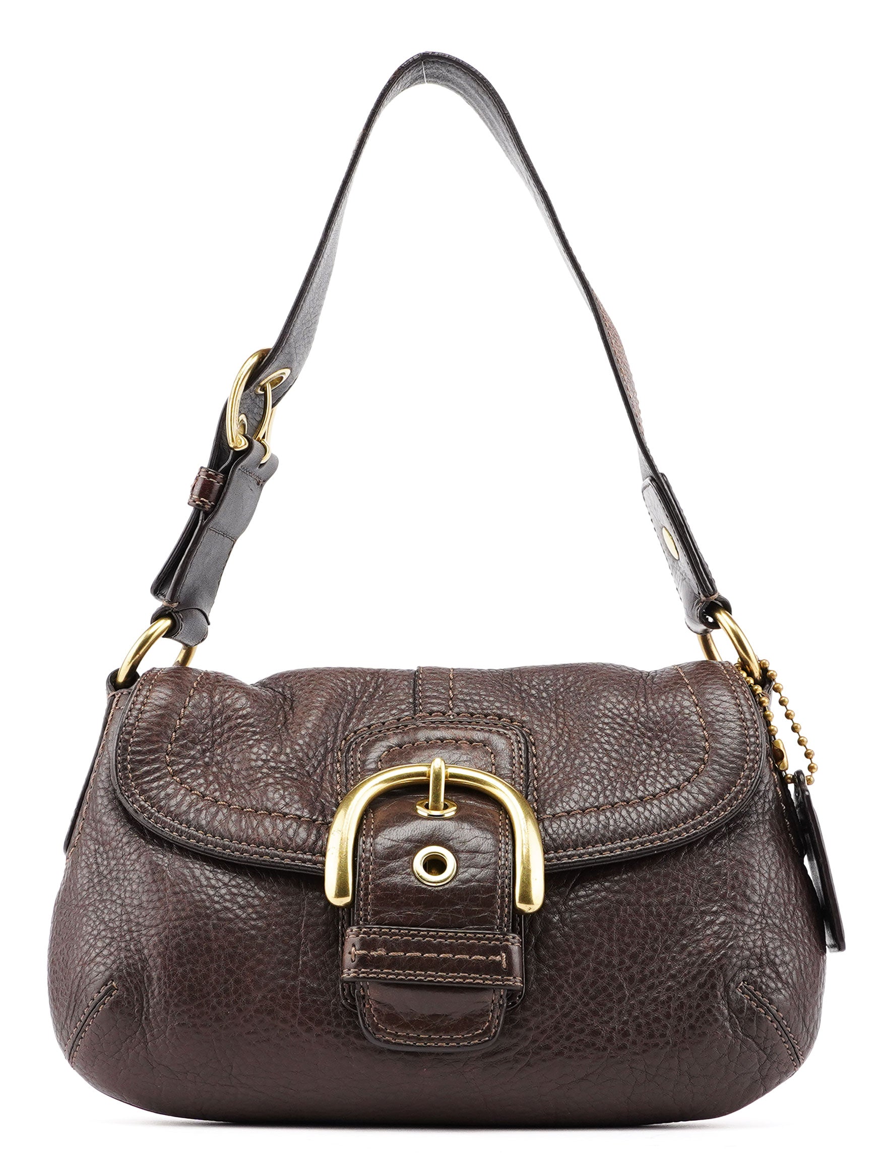 F11840 Brown Leather Soho Shoulder Bag