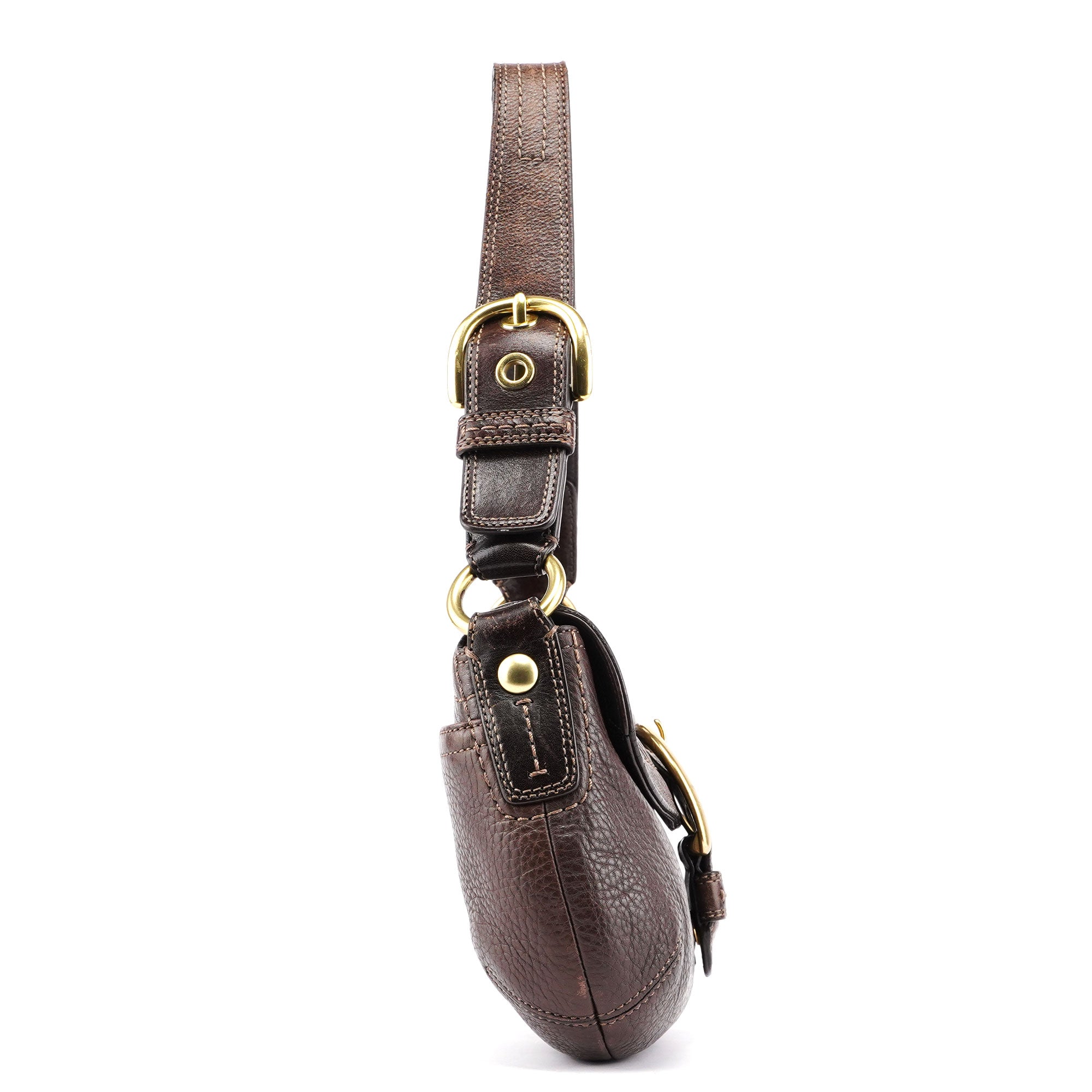 F11840 Brown Leather Soho Shoulder Bag