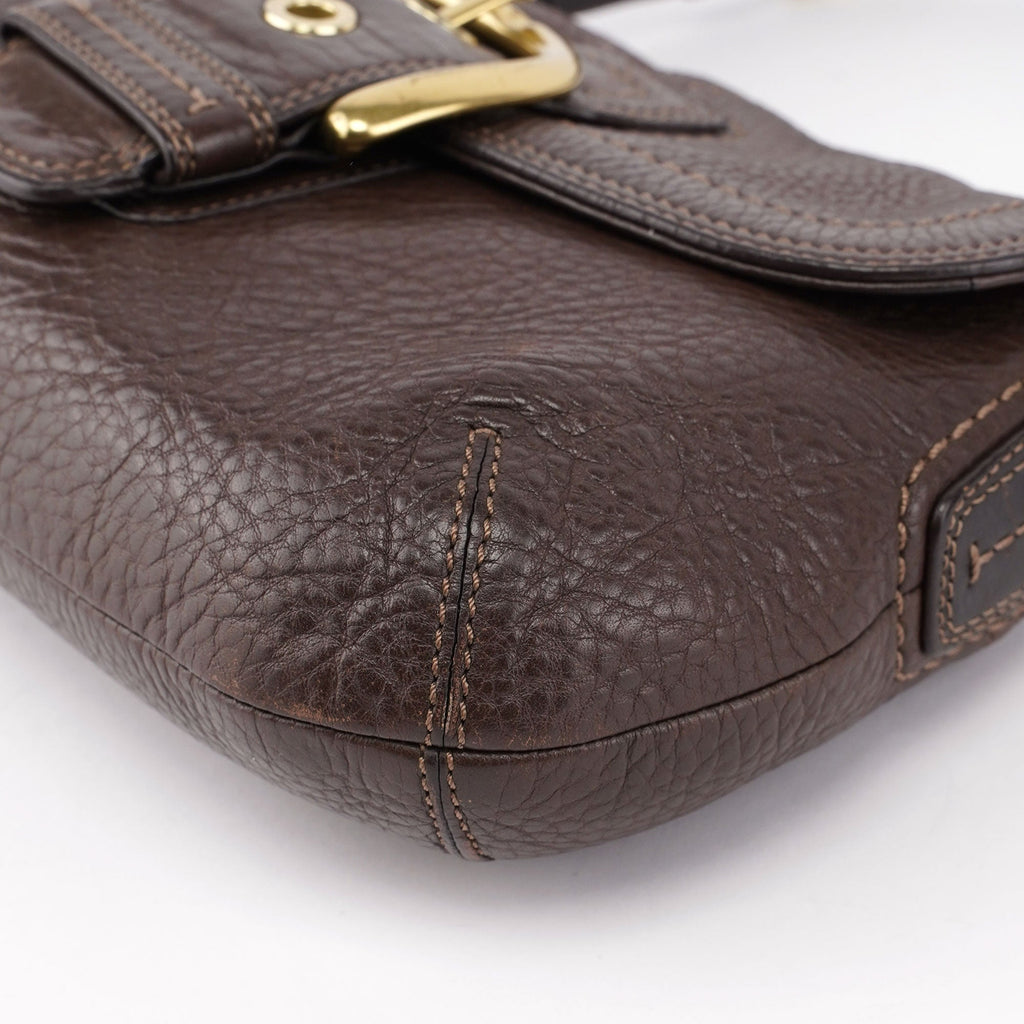 F11840 Brown Leather Soho Shoulder Bag