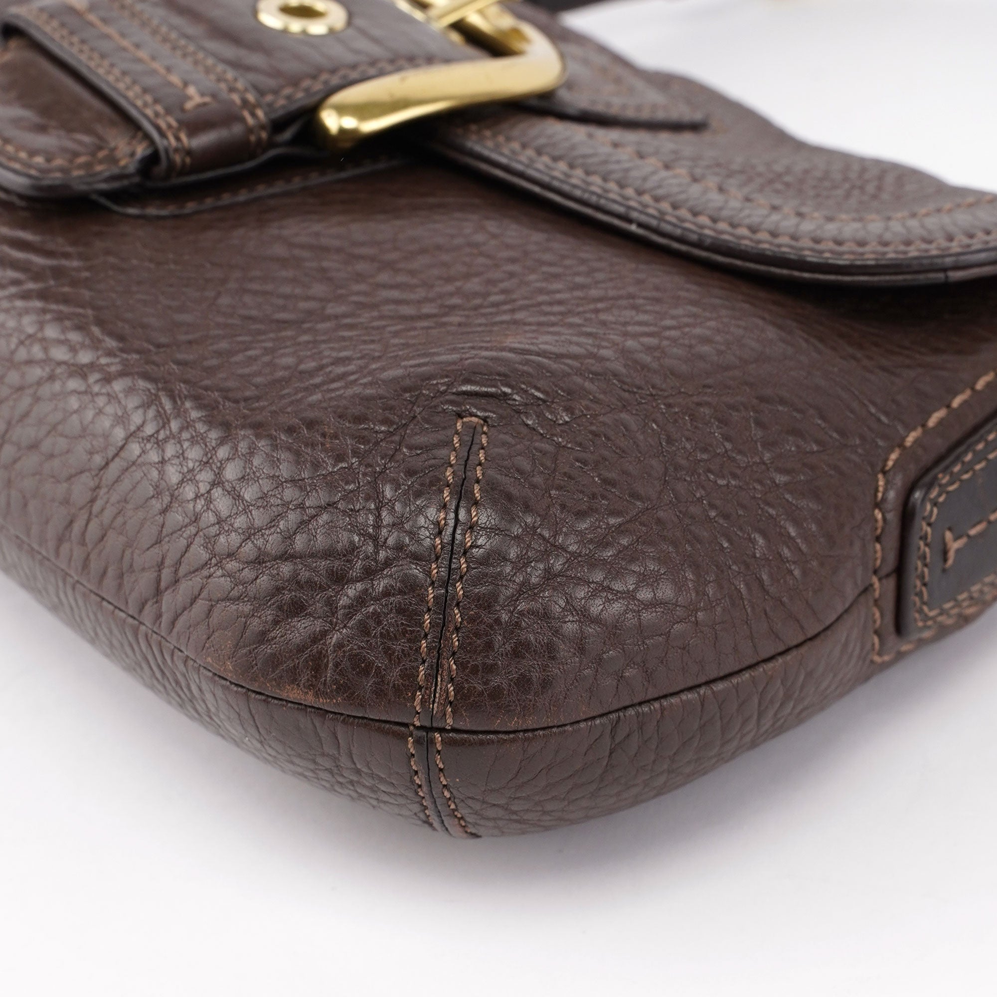 F11840 Brown Leather Soho Shoulder Bag