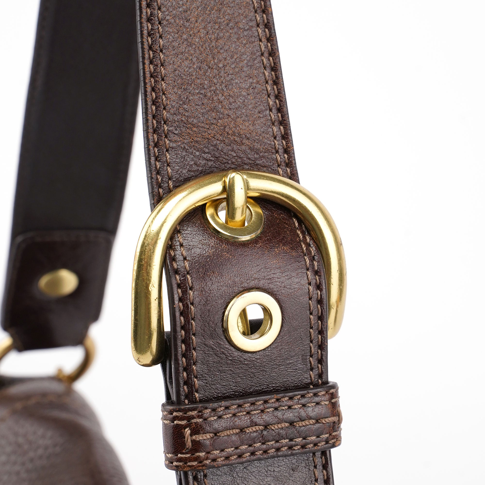 F11840 Brown Leather Soho Shoulder Bag