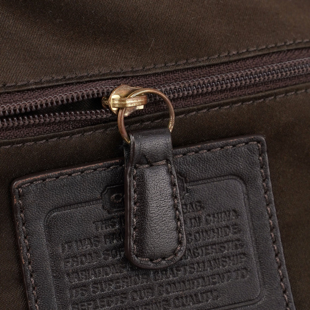F11840 Brown Leather Soho Shoulder Bag