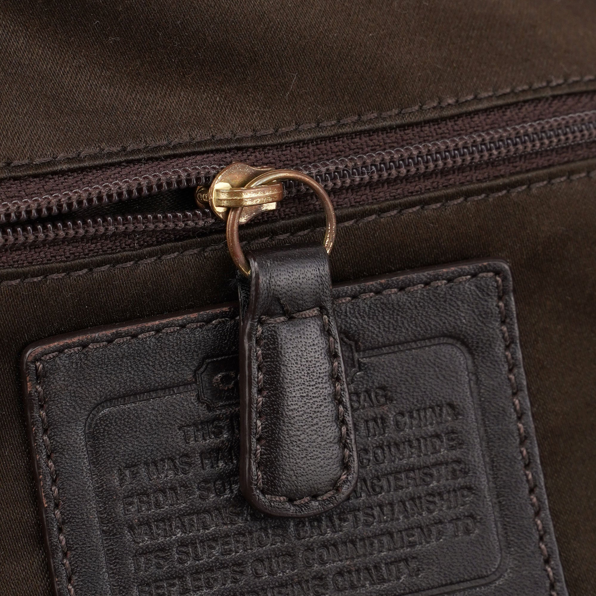F11840 Brown Leather Soho Shoulder Bag