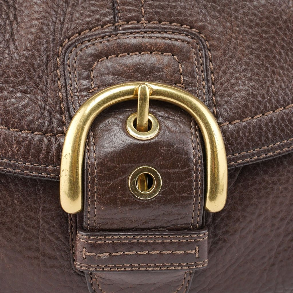 F11840 Brown Leather Soho Shoulder Bag