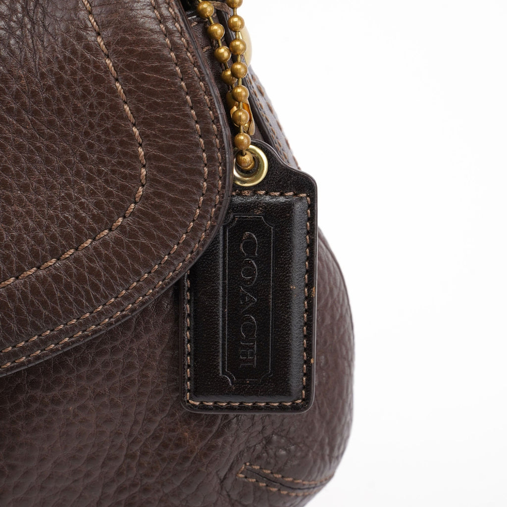 F11840 Brown Leather Soho Shoulder Bag