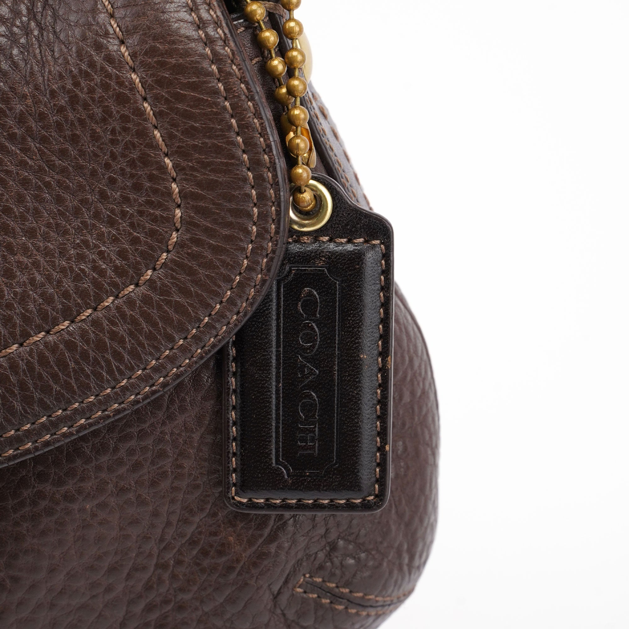 F11840 Brown Leather Soho Shoulder Bag