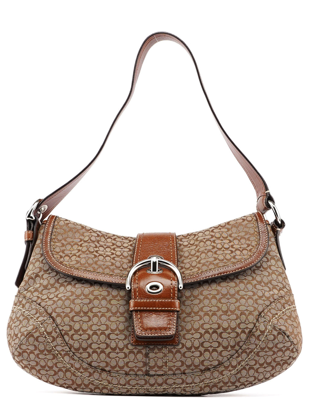 F12309 Beige Signature C Soho Shoulder Bag