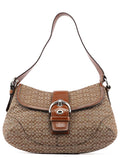 F12309 Beige Signature C Soho Shoulder Bag