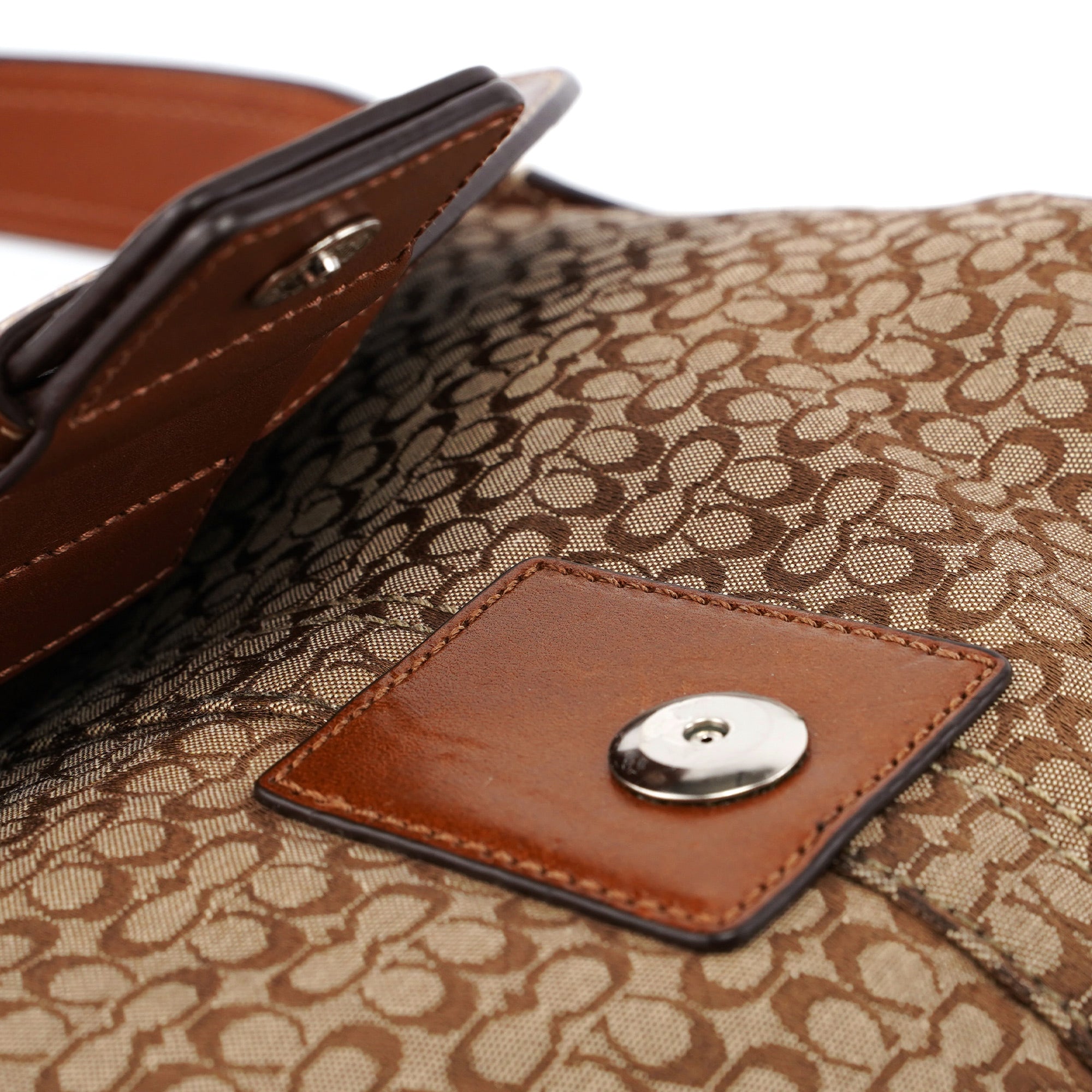 F12309 Beige Signature C Soho Shoulder Bag