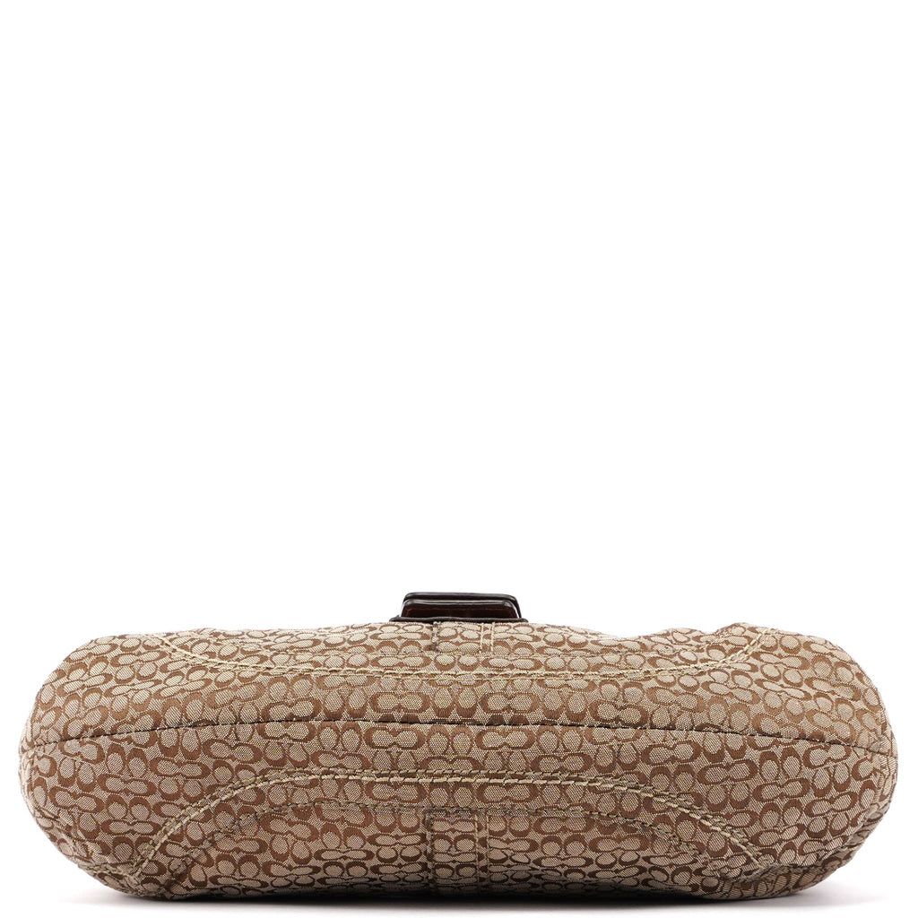F12309 Beige Signature C Soho Shoulder Bag
