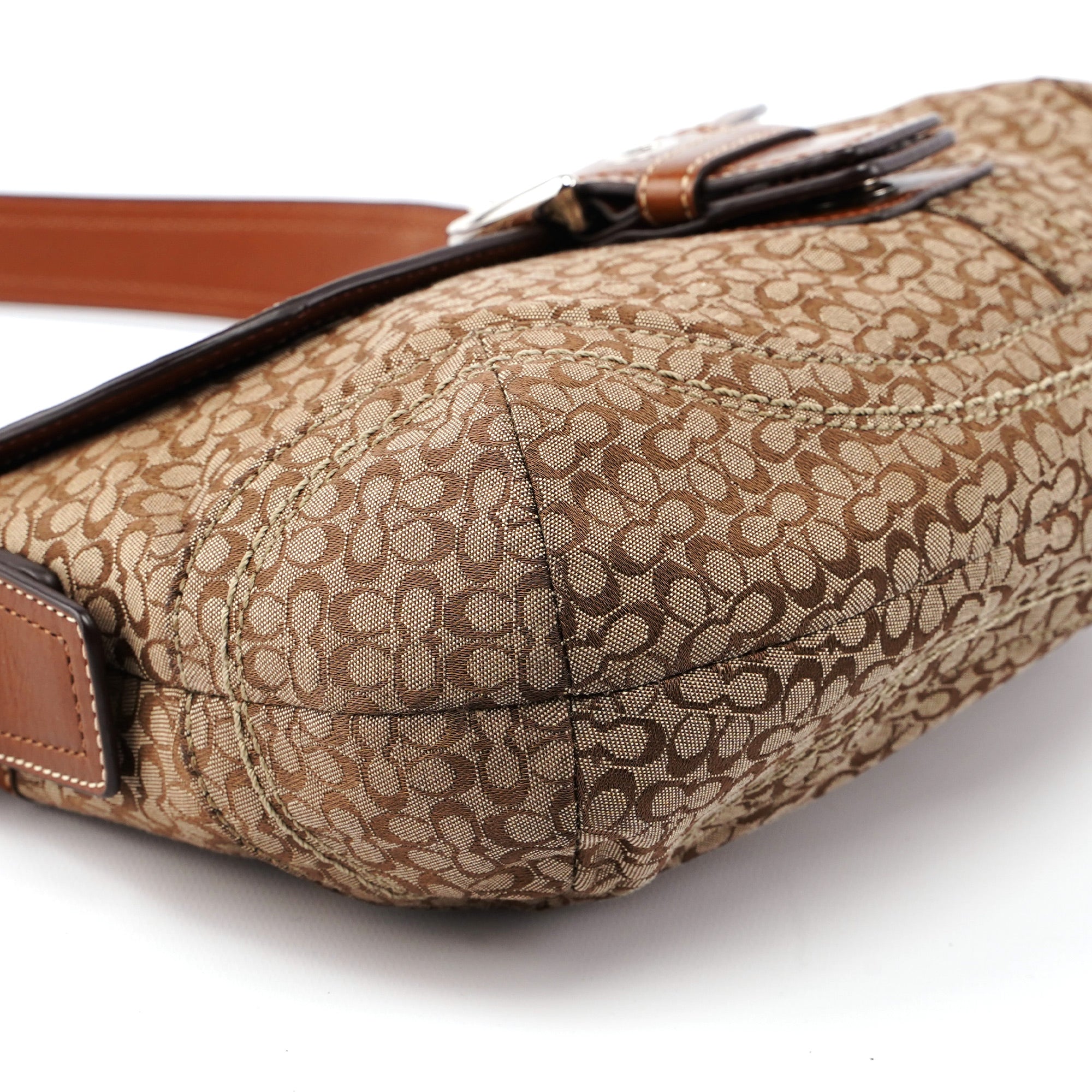 F12309 Beige Signature C Soho Shoulder Bag
