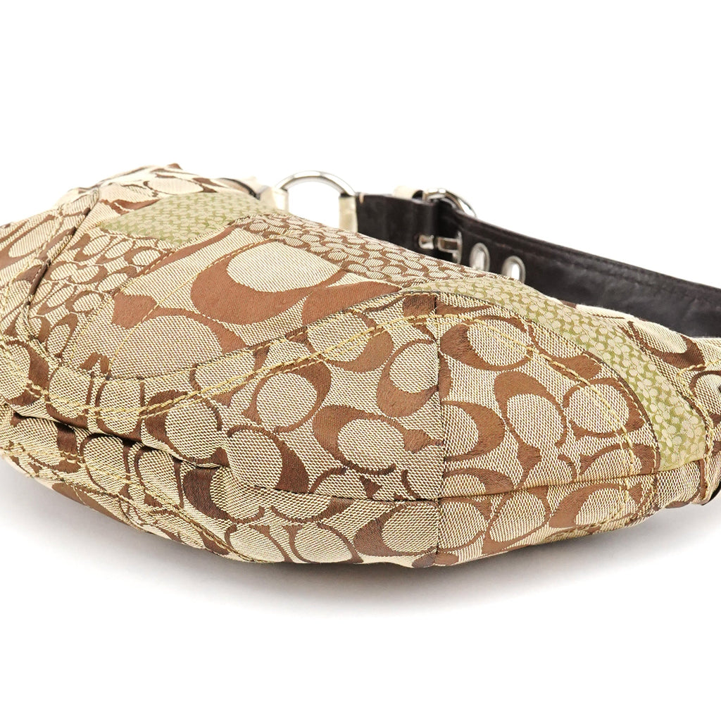 F12315 Beige Patchwork Soho Shoulder Bag
