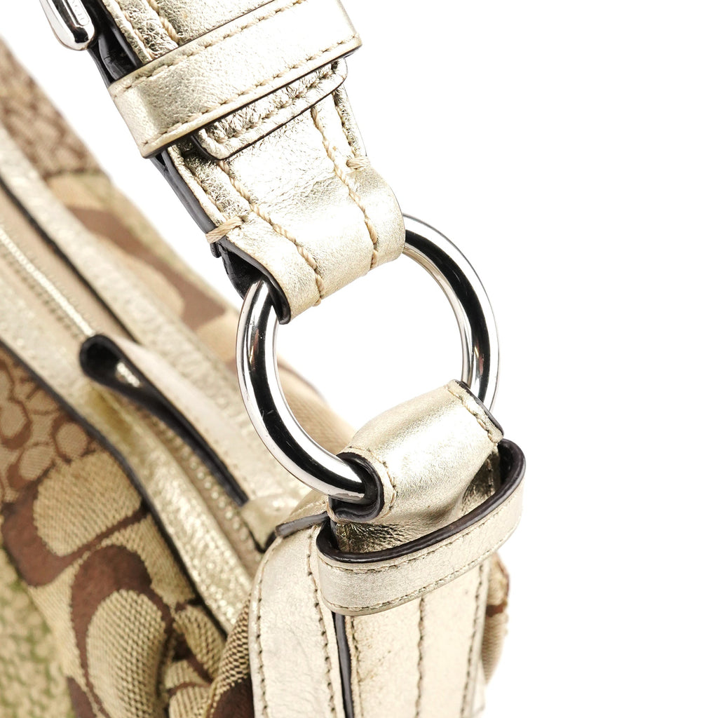 F12315 Beige Patchwork Soho Shoulder Bag