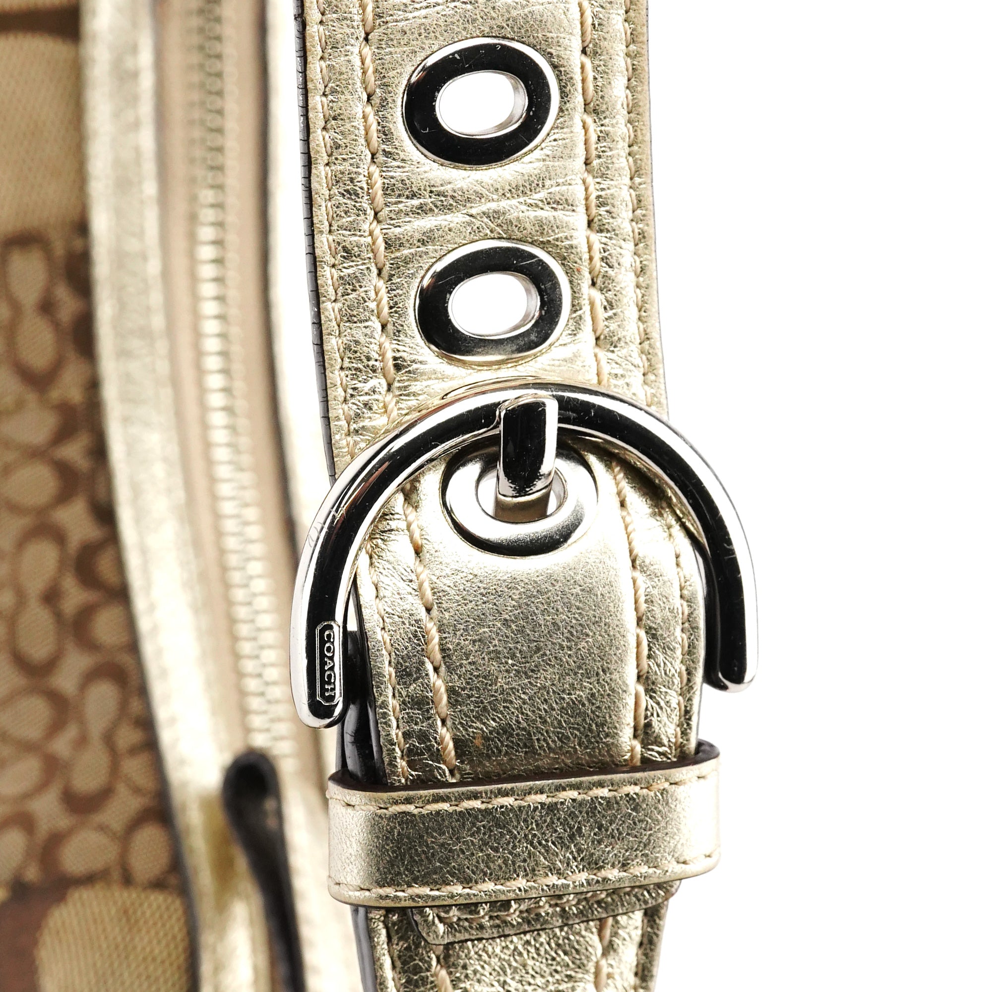 F12315 Beige Patchwork Soho Shoulder Bag