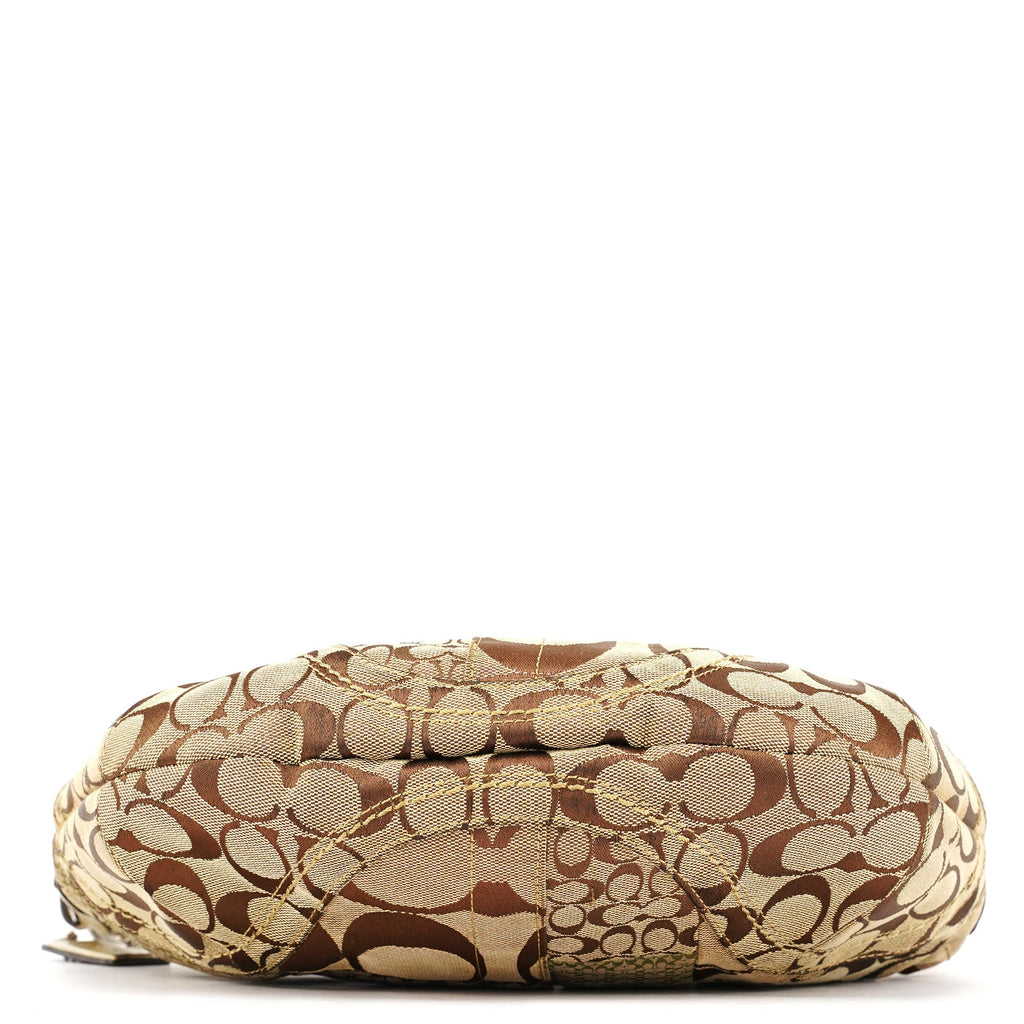 F12315 Beige Patchwork Soho Shoulder Bag