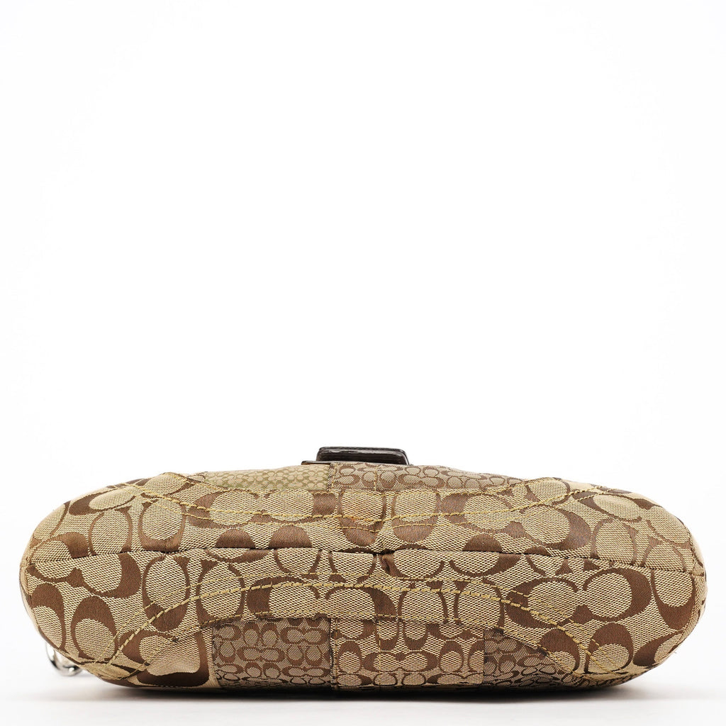 F12316 Beige Gold Patchwork Soho Shoulder Bag