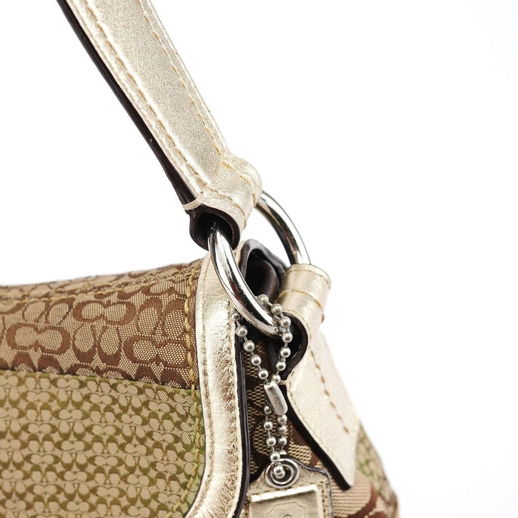 F12316 Beige Patchwork Soho Shoulder Bag