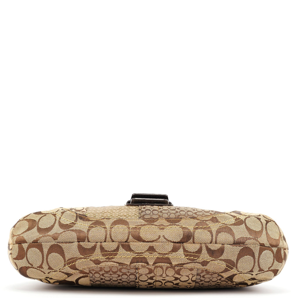 F12316 Beige Patchwork Soho Shoulder Bag