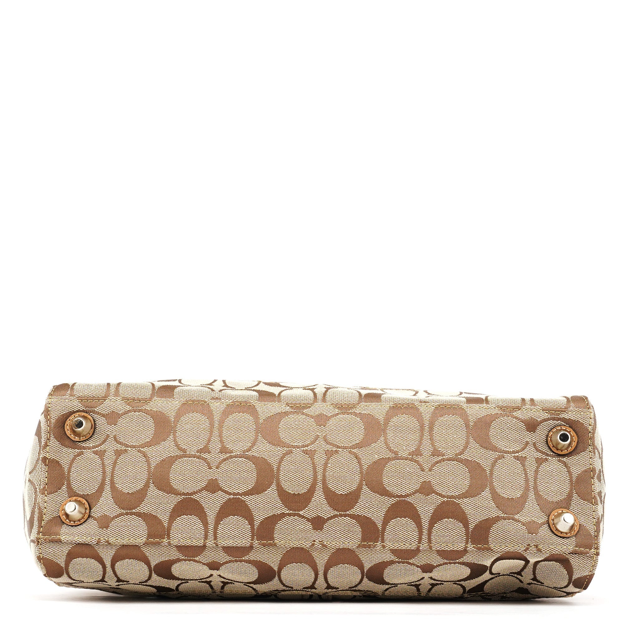 F13065 Beige Signature Hampton Tote Bag