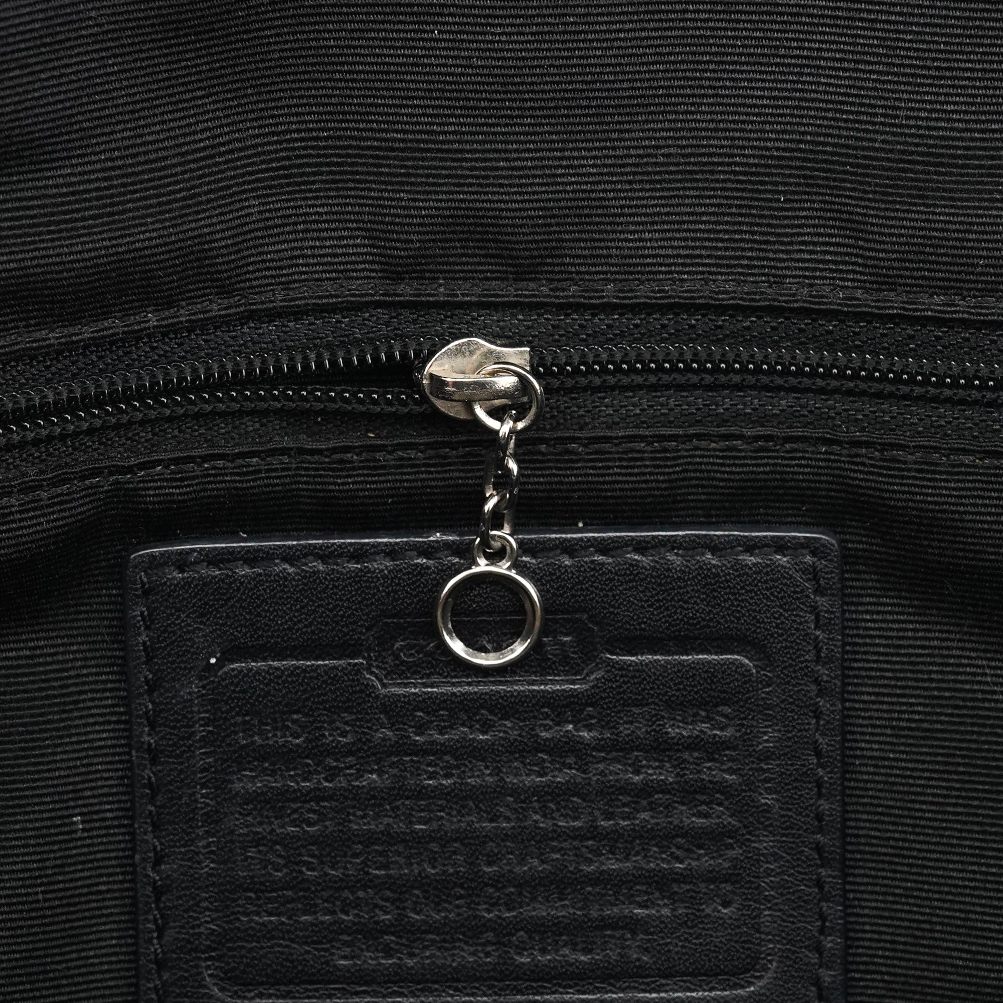 F13065 Grey Black Signature Hamptons Tote Bag