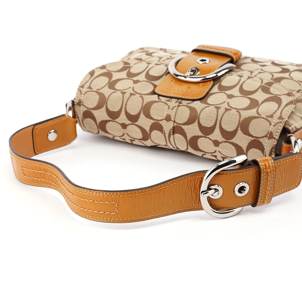 F13113 Beige Signature C Soho Shoulder Bag