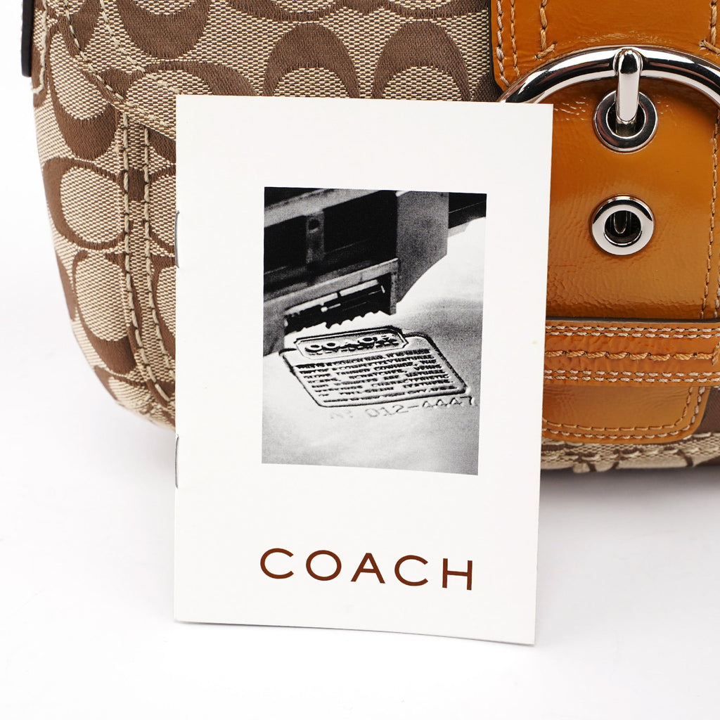 F13113 Beige Signature C Soho Shoulder Bag