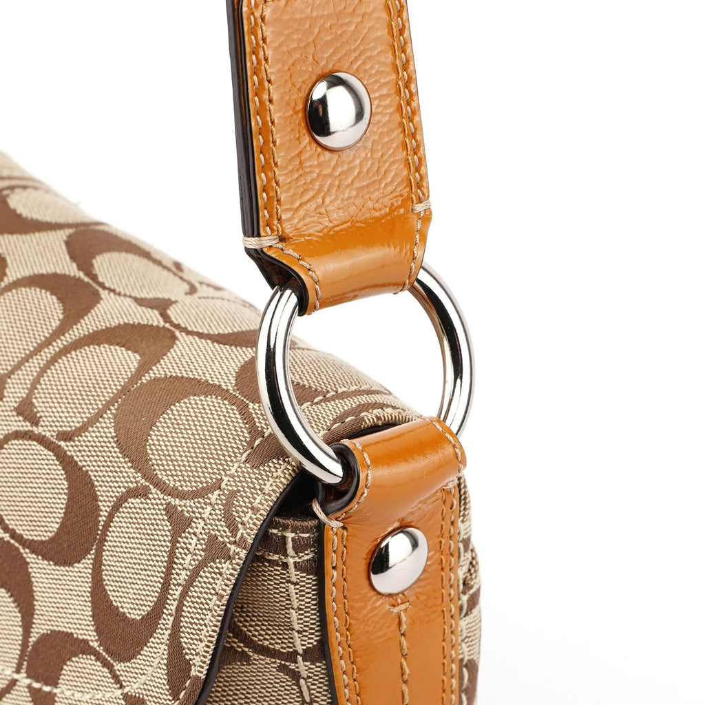 F13113 Beige Signature C Soho Shoulder Bag
