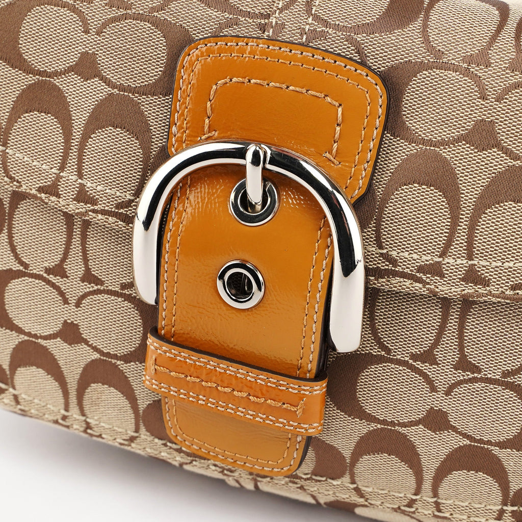 F13113 Beige Signature C Soho Shoulder Bag
