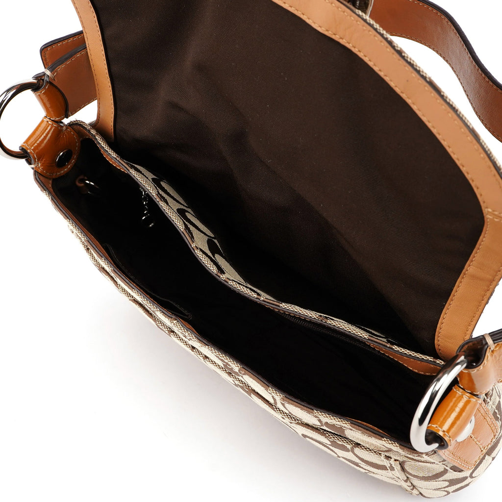 F13113 Beige Signature C Soho Shoulder Bag