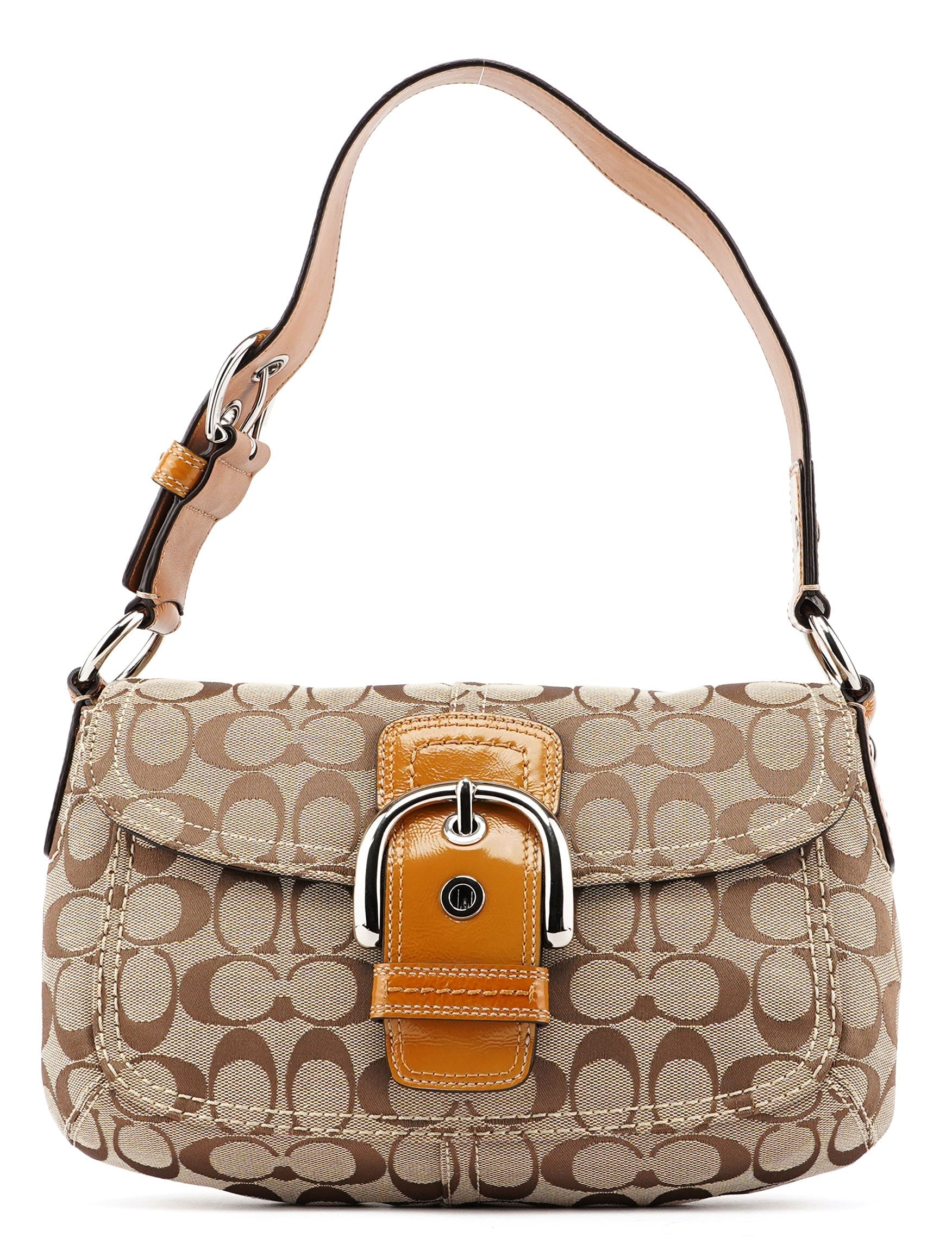 F13113 Beige Signature C Soho Shoulder Bag