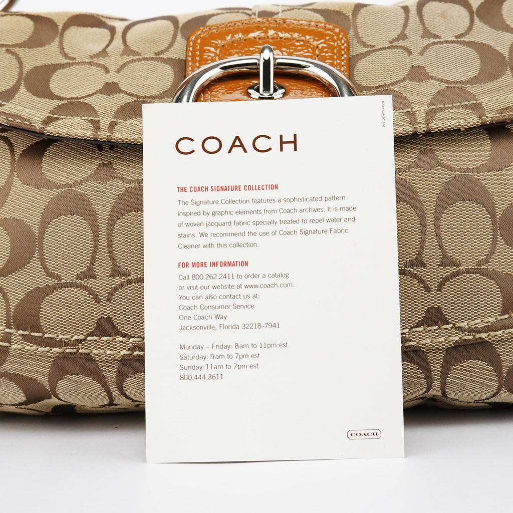 F13113 Beige Signature Soho Shoulder Bag