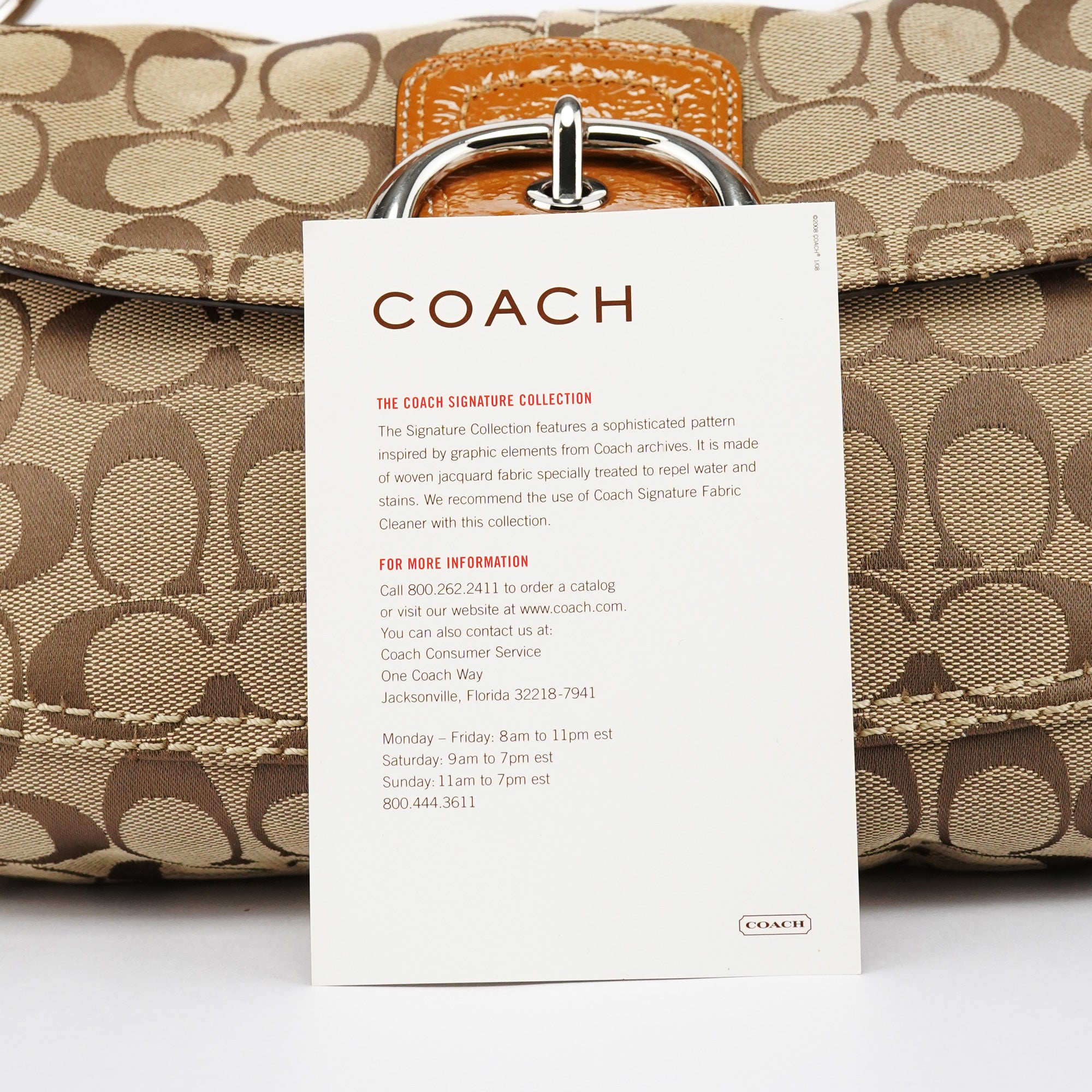 F13113 Beige Signature Soho Shoulder Bag