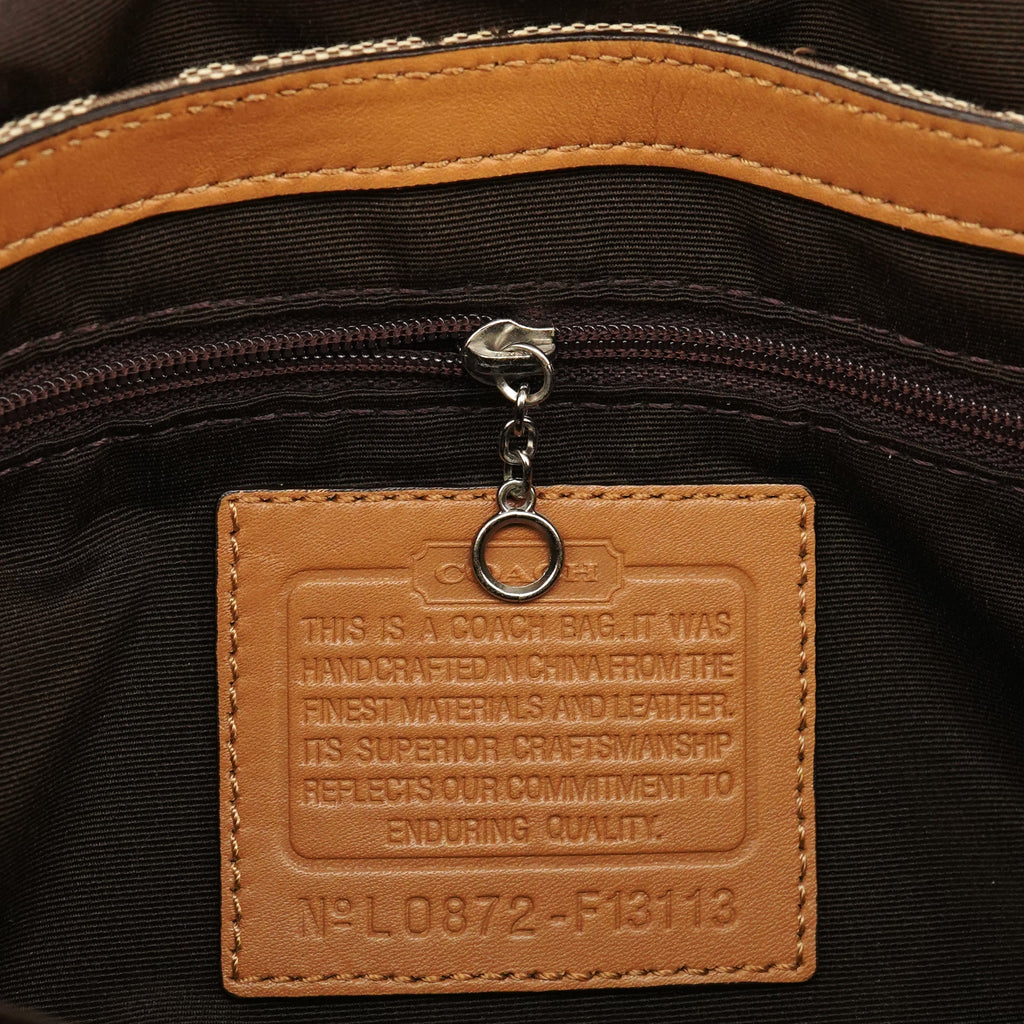 F13113 Beige Signature Soho Shoulder Bag