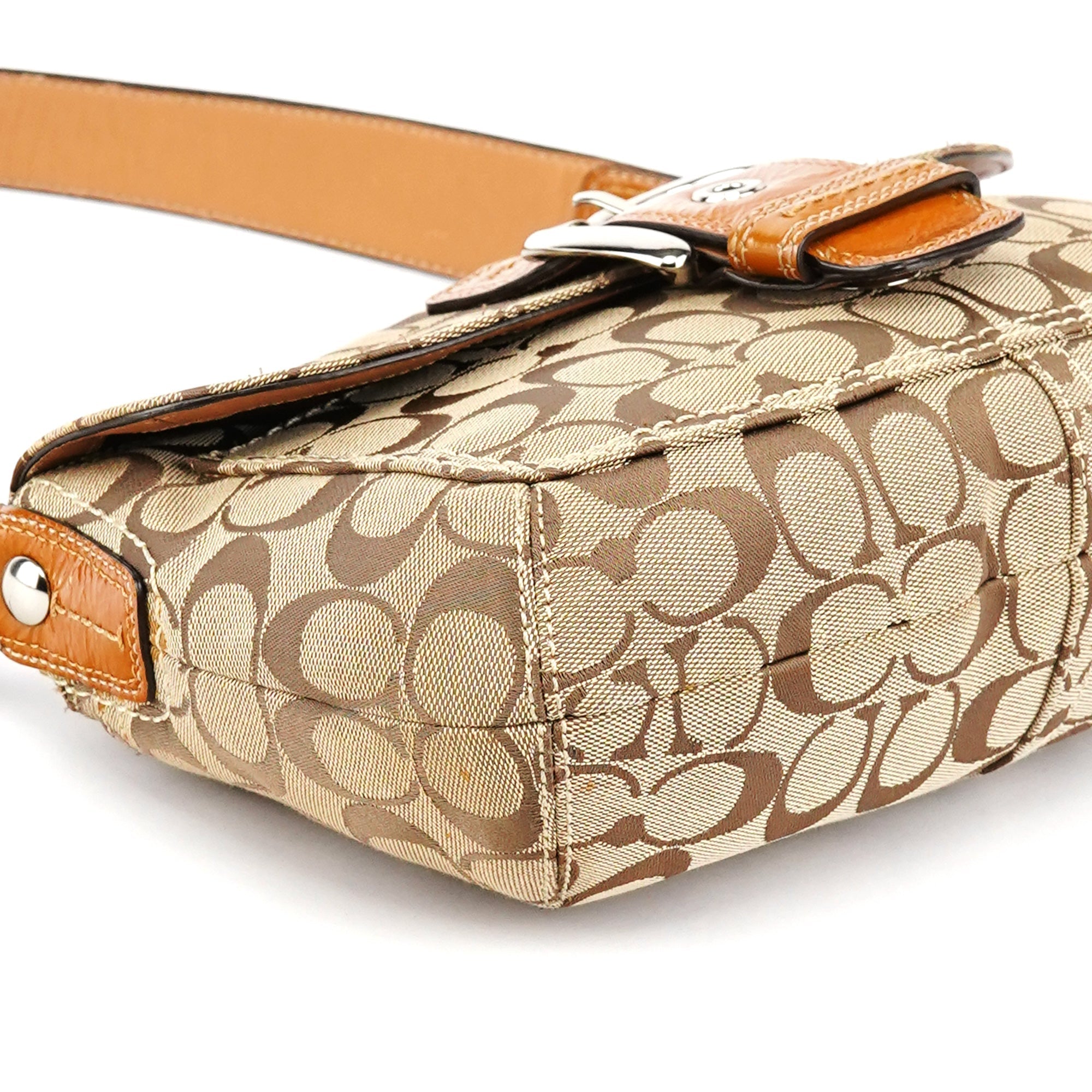 F13113 Beige Signature Soho Shoulder Bag