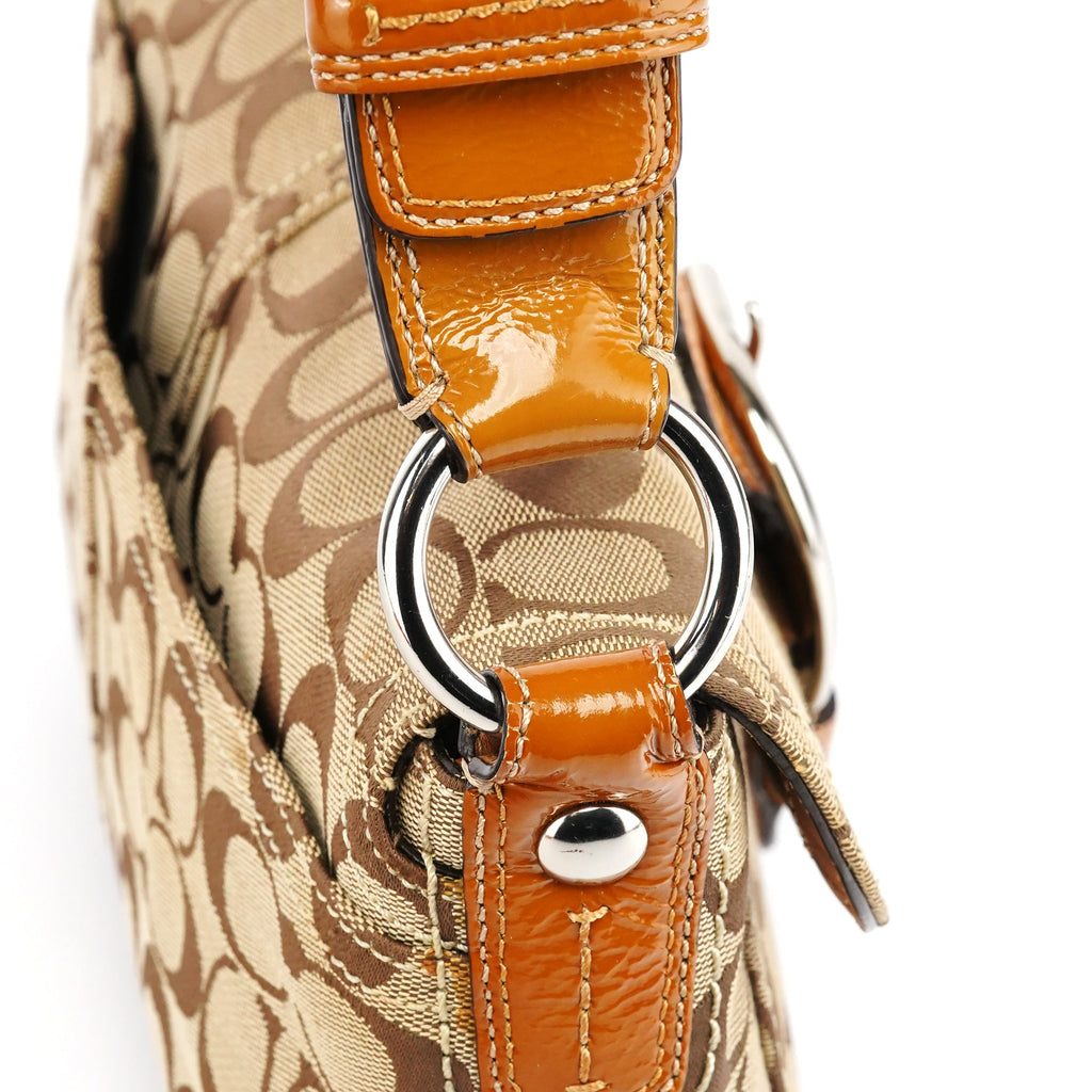 F13113 Beige Signature Soho Shoulder Bag