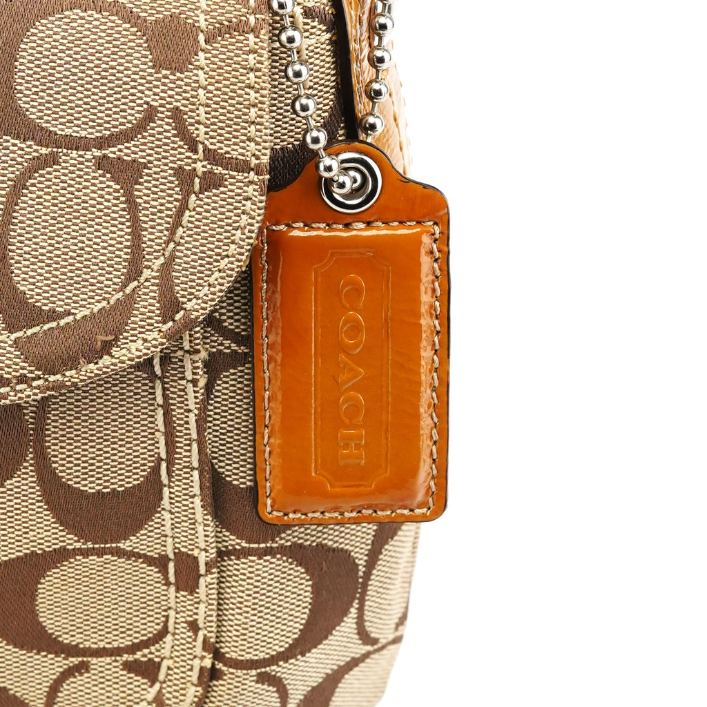 F13113 Beige Signature Soho Shoulder Bag